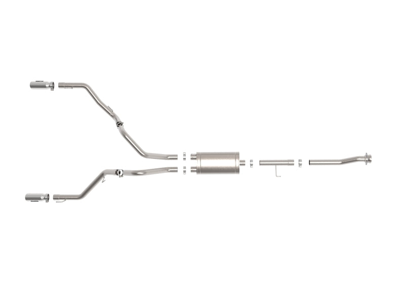 AFE 49-33127-P 3in 304 SS Cat-Back Exhaust 2021 fits Ford F-150 V6 2.7L/3.5L (