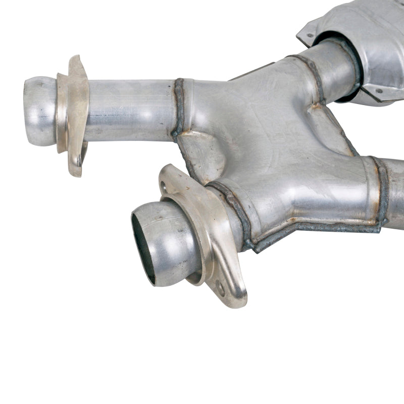 BBK 1810 Mustang 5.0 Short Mid X Pipe w Catalytic Converters 2-1/2 For Automati
