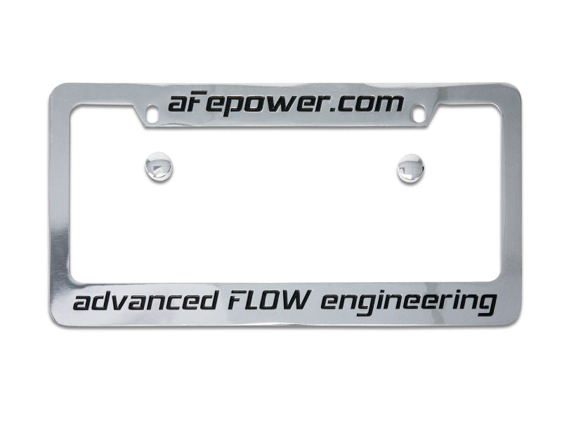 AFE 40-10251 POWER Engraved Metal License Plate Frame