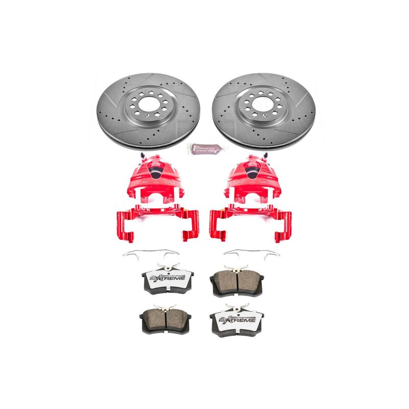 PowerStop fits Volkswagen Golf Front Z26 Street Warrior Brake Kit w/Calipers
