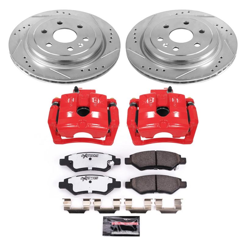 PowerStop KC5543 fits Cadillac SRX Rear Z26 Street Warrior Brake Kit w/Calipers