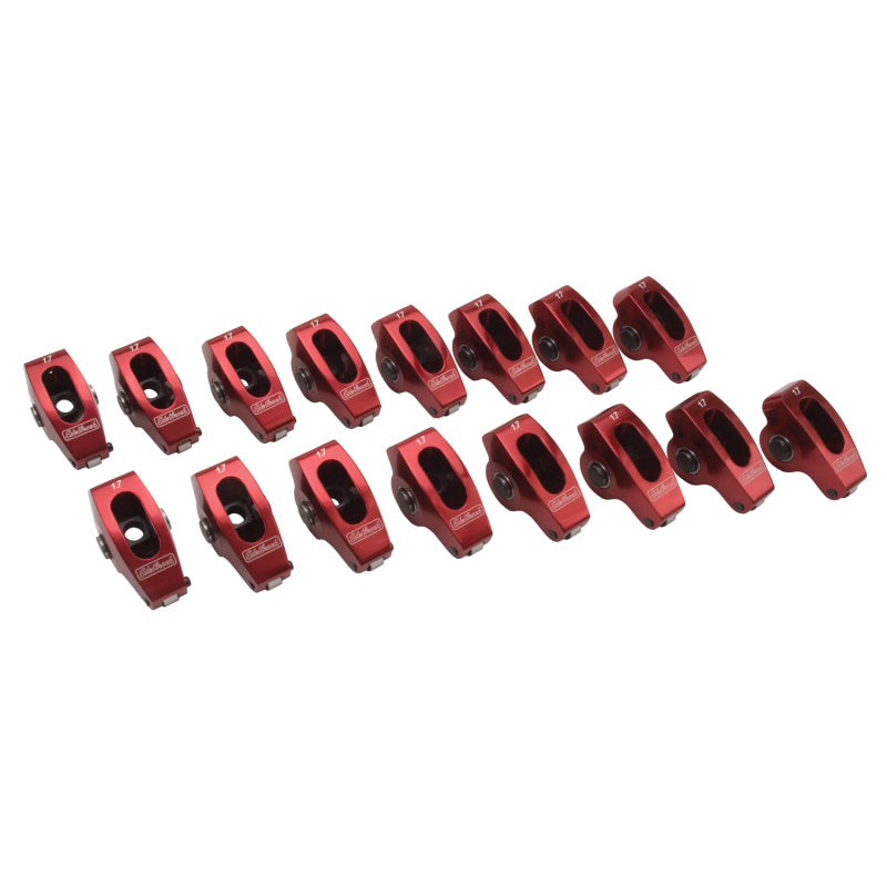 Edelbrock 77790 Rocker Arms Roller BBC 7/16In 1 7 1 Ratio Set of 16