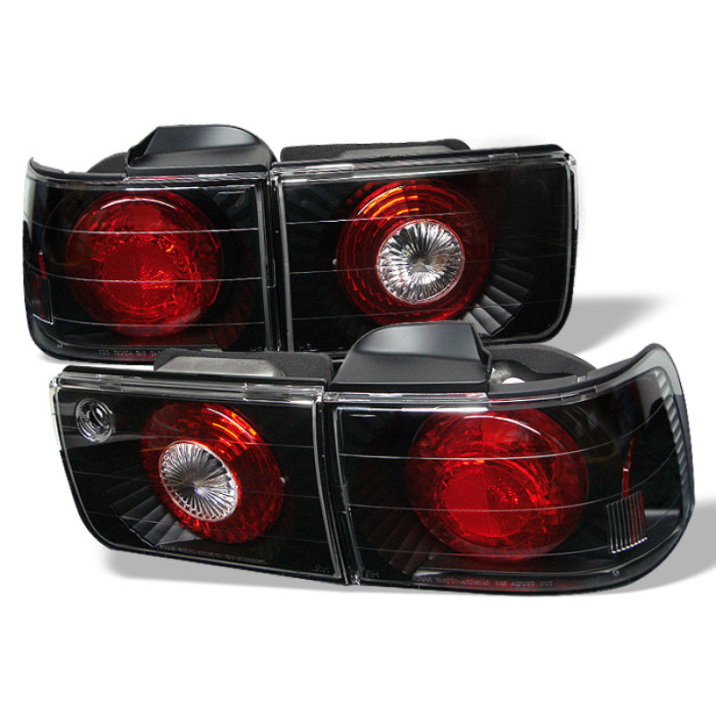 Spyder 5004093 fits Honda 92-93 Accord 4Dr Euro Style Tail Lights Black ALT-YD-