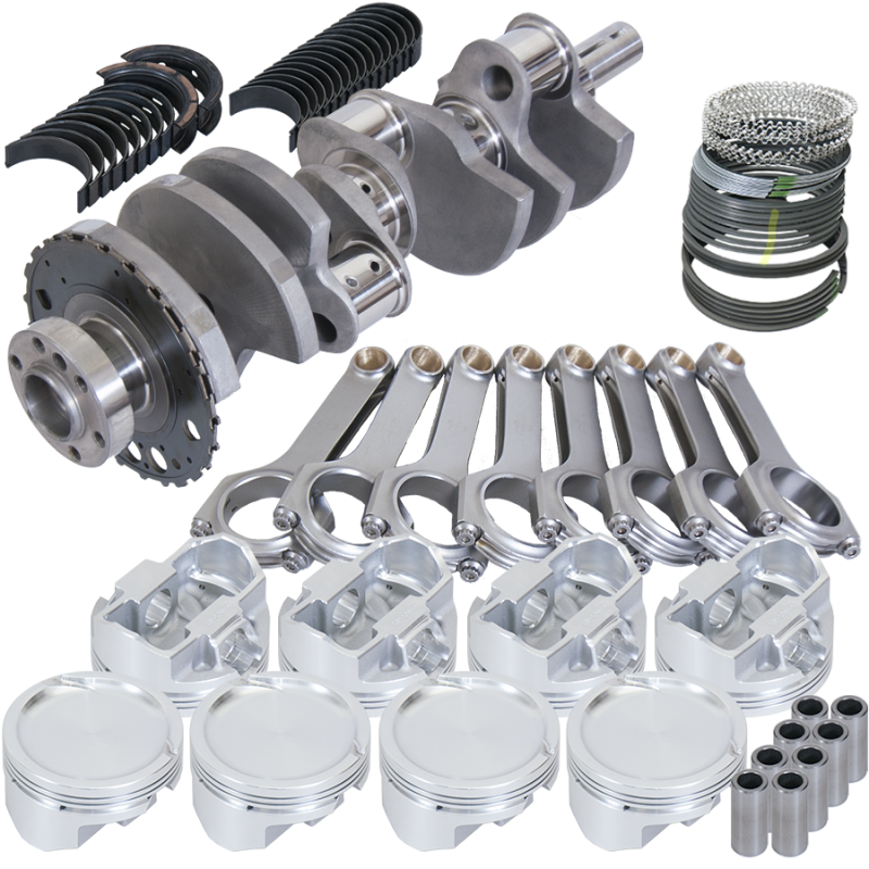 Eagle 127023810 fits Chevy LS 4.8/5.3 4.000in Crank 24 Tth Rlctor 6.125in H-Beam 3.810in Pistons Rotating Assembly