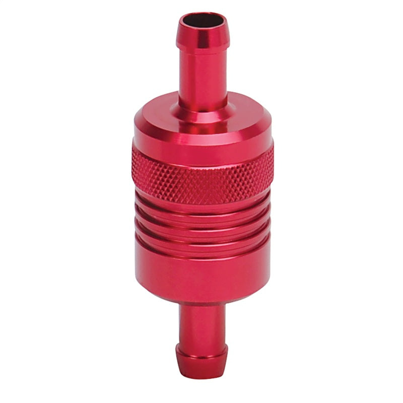 Russell 645130 Performance Red Street Fuel Filter (3in Length 1-1/8in diameter 3/8in inlet/outlet)