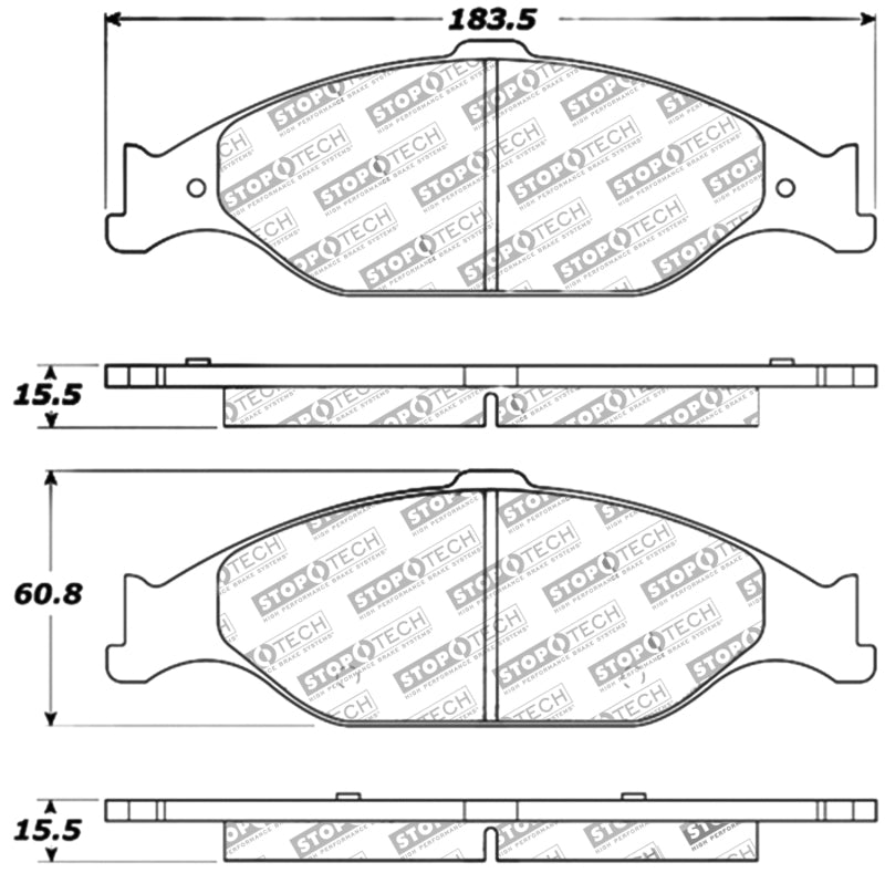 Stoptech 309.0804 Performance Brake Pads