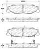 Stoptech 309.0732 Performance 04-08 Cadillac XLR/XLR-V / 97-10 Chevrolet Corvette Rear Brake Pads