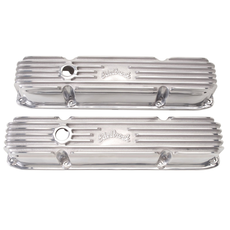 Edelbrock 4192 Valve Cover Classic Series fits Chrysler 383/440 CI V8 Polshed