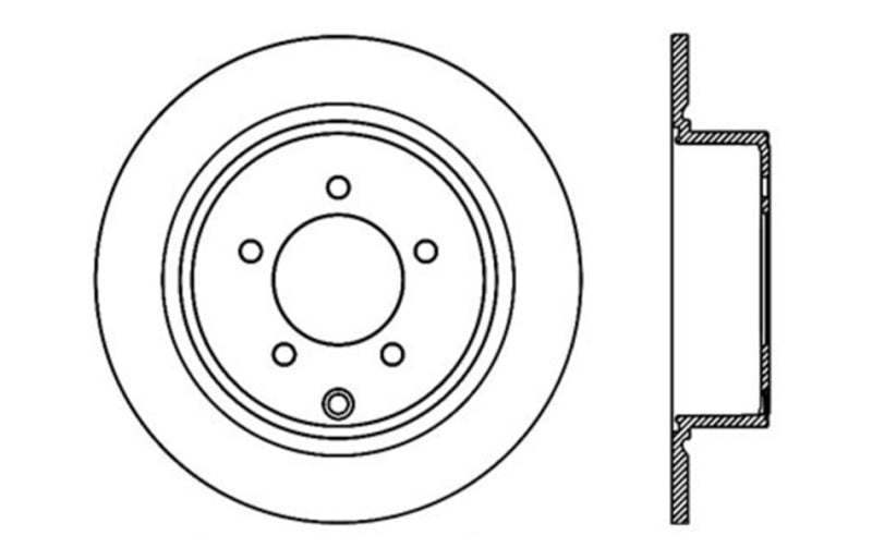 Stoptech 127.63069R Slotted & Drilled Sport Brake Rotor