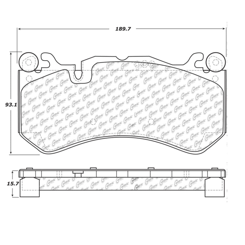 Stoptech 308.1291 Mercedes Benz Front Street Touring Brake Pads