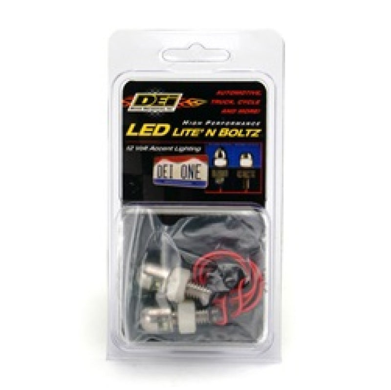 DEI 30302 LED LiteN Boltz License Plate Lighting - Dome Head - 2pc - Satin