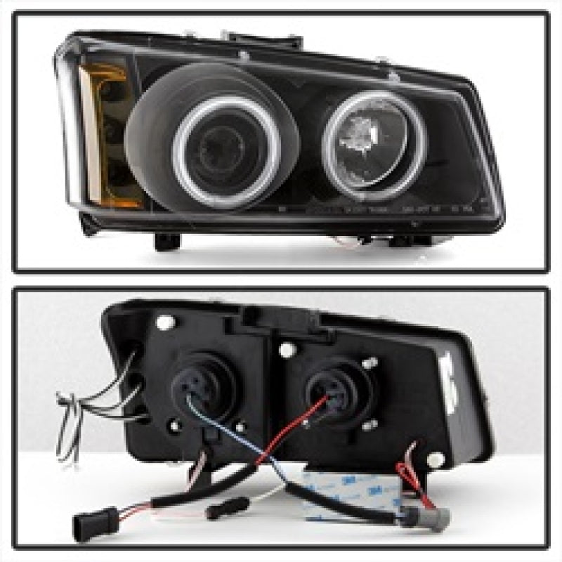 Spyder 5030023 fits Chevy 03-06 Silverado 1500 Projector HeadlightsCCFLHalo LED