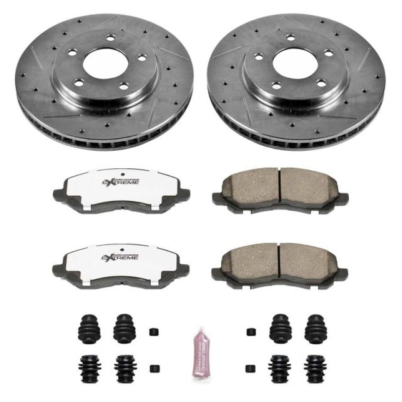 PowerStop K2992-26 07-12 fits Dodge Caliber Front Z26 Street Warrior Brake Kit