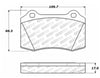 Stoptech 305.0592 Street Select Brake Pads w/Hardware - Front/Rear