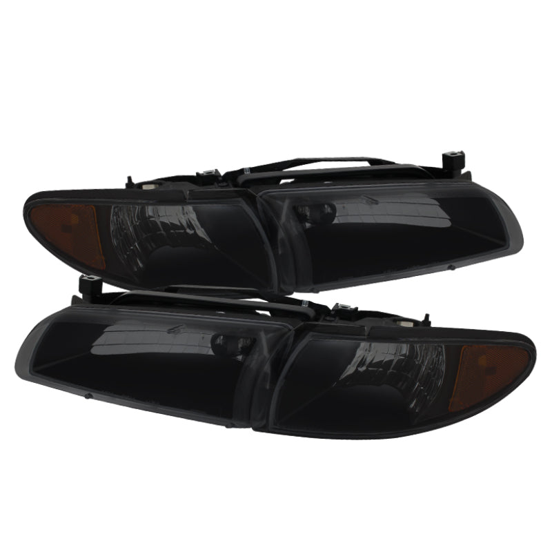 9034329 Xtune fits Pontiac 97-03 Grand Prix Crystal Headlights w/ Amber Corner