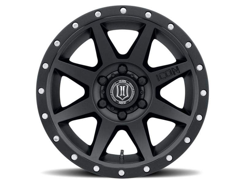 ICON 21817858357SB Rebound Pro 17x8.5 6x5.5 25mm Offset 5.75in BS 93.1mm Bore Satin Black Wheel