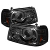 Spyder 5010513 fits Ford 01-11 Ranger 1PC Projector Headlights LED Halo LED Smk