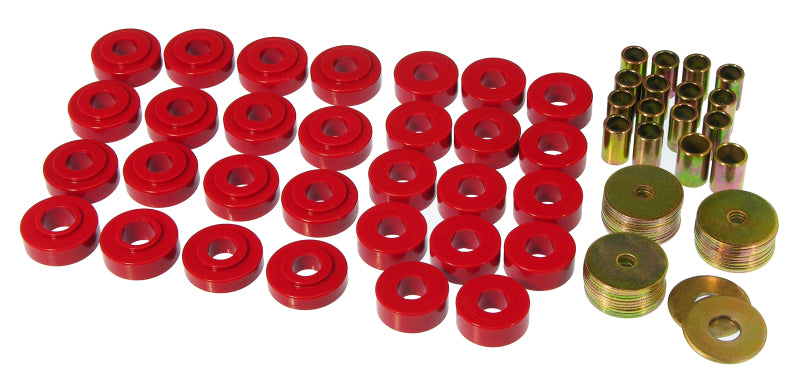 Prothane 7-122 fits GM Convertible Body Mount Kit - Red