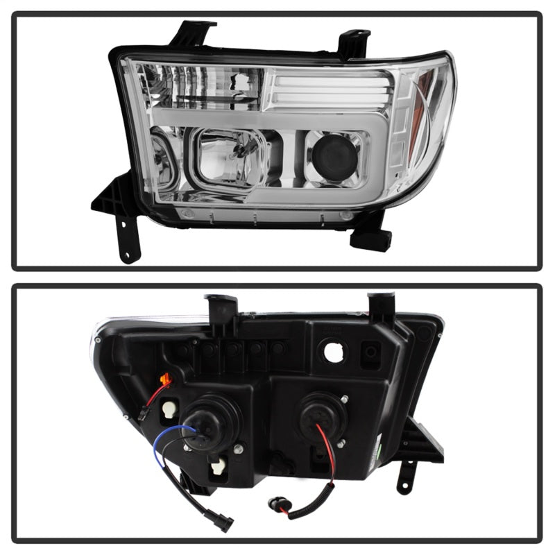 Spyder 5084651 fits Toyota 07-13 Tundra V2 Light Bar DRL Projector Headlights -