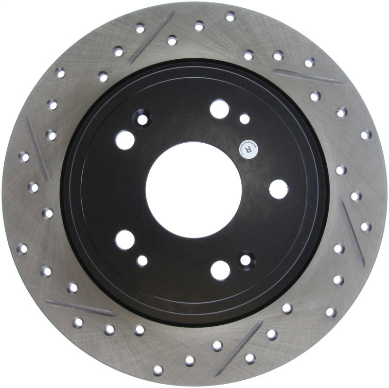 Stoptech 127.40068R 09-10 fits Acura TSX / 08-10 Honda Accord Coupe/05-10 Sedan Right Rear Slotted & Drilled Rotor