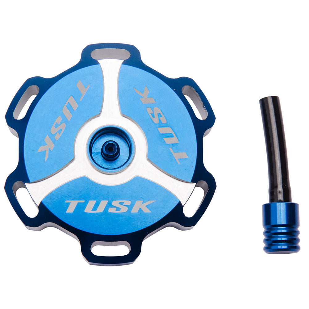 Tusk 1030020043 Billet Aluminum Gas Cap Blue Machined
