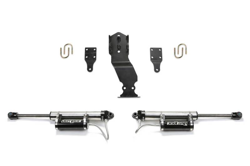 Fabtech FTS22314 fits Ford 19-20 F450/F550 4WD Dual Steering Stabilizer System w/DL 2.25 Resi Shocks