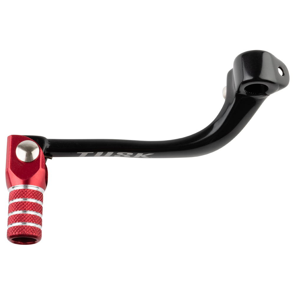 Tusk 1030850171 Folding Shift Lever +10mm Black/Red Tip