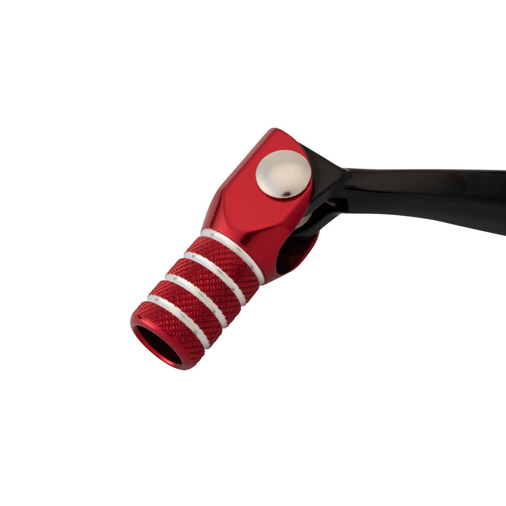 Tusk 1030850208 Folding Shift Lever Black/Red Tip