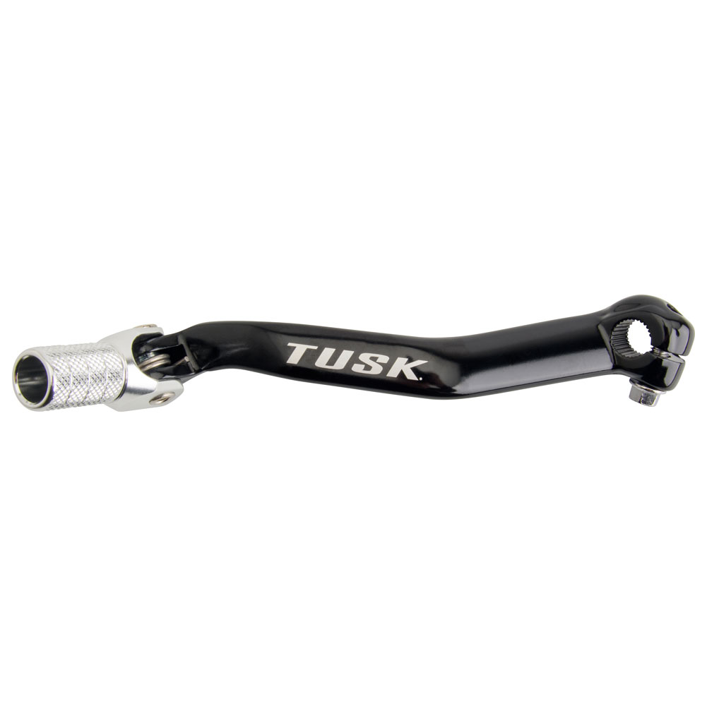 Tusk 1030850213 Folding Shift Lever Black/Silver Tip