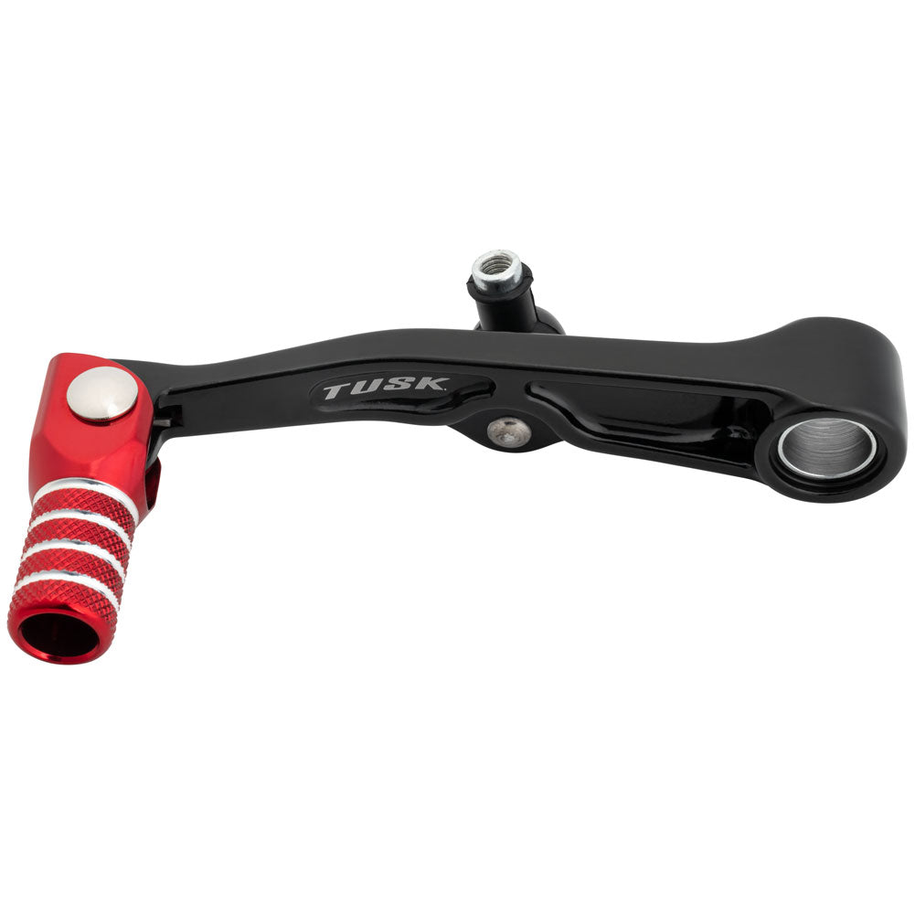 Tusk 1030850216 Folding Shift Lever Black/Red Tip