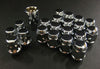 Project Kics W65119 16 LUGS + 4 LOCKS Chrome Bullock And Nut Set - 12X1.50