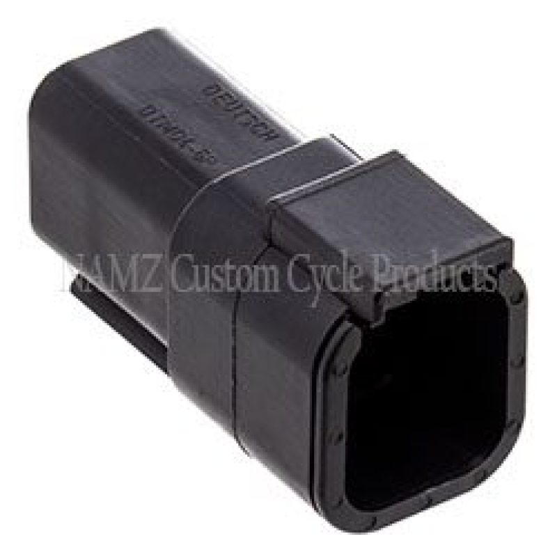 NAMZ MDR-6B Deutsch DTM 6-Position Receptacle w/6 Stamped Terminals & Wedgelock