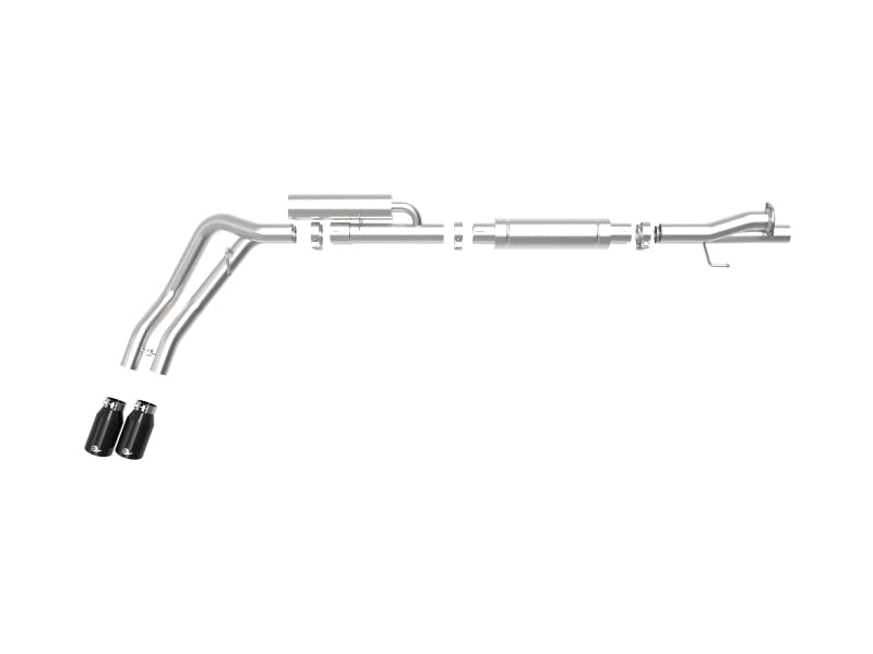 AFE 49-43117-B Series 3in 409 SS Cat-Back Exhaust w/ Black Tips 17-20 fits Ford
