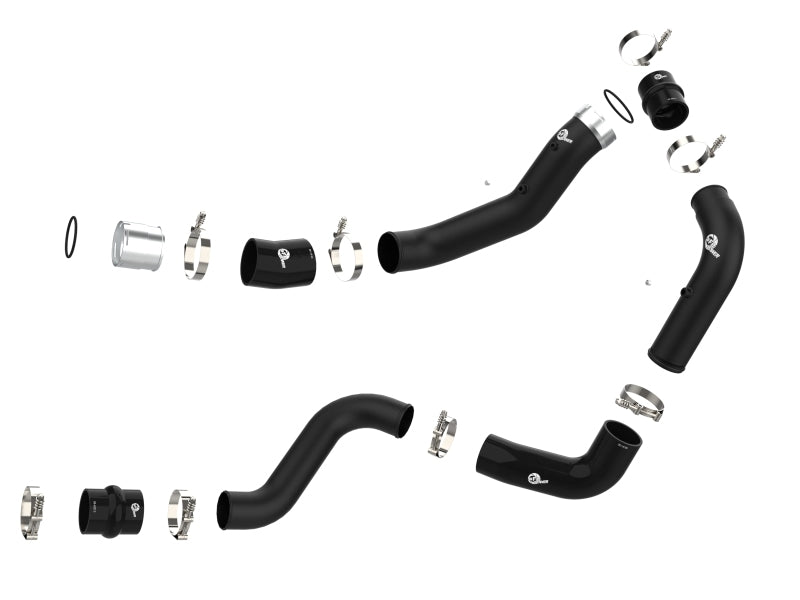 AFE 46-20444-B unner Black 3in Aluminum Charge Pipe Kit 20-21 fits GM Diesel Tr