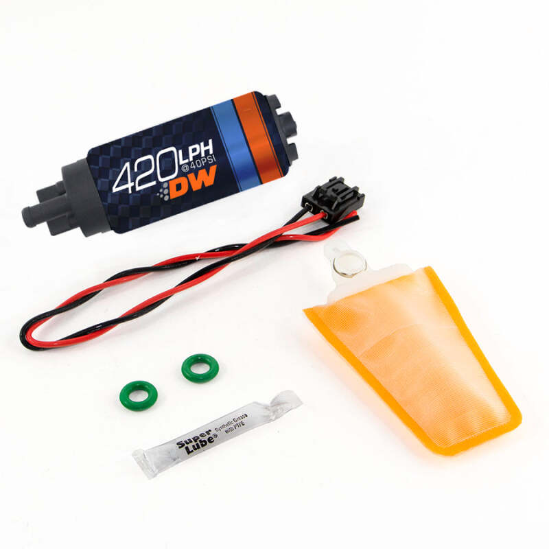 DeatschWerks 9-421S-1006 DW420 Series 420lph In-Tank Fuel Pump w/ Install Kit F