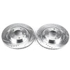 PowerStop fits Mazda 93-95 RX-7 Rear Evolution Drilled & Slotted Rotors - Pair