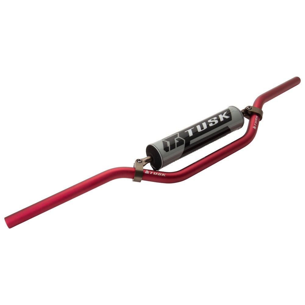 Tusk 1127790020 T-10 Aluminum 7/8" Handlebar CR High Bend Red