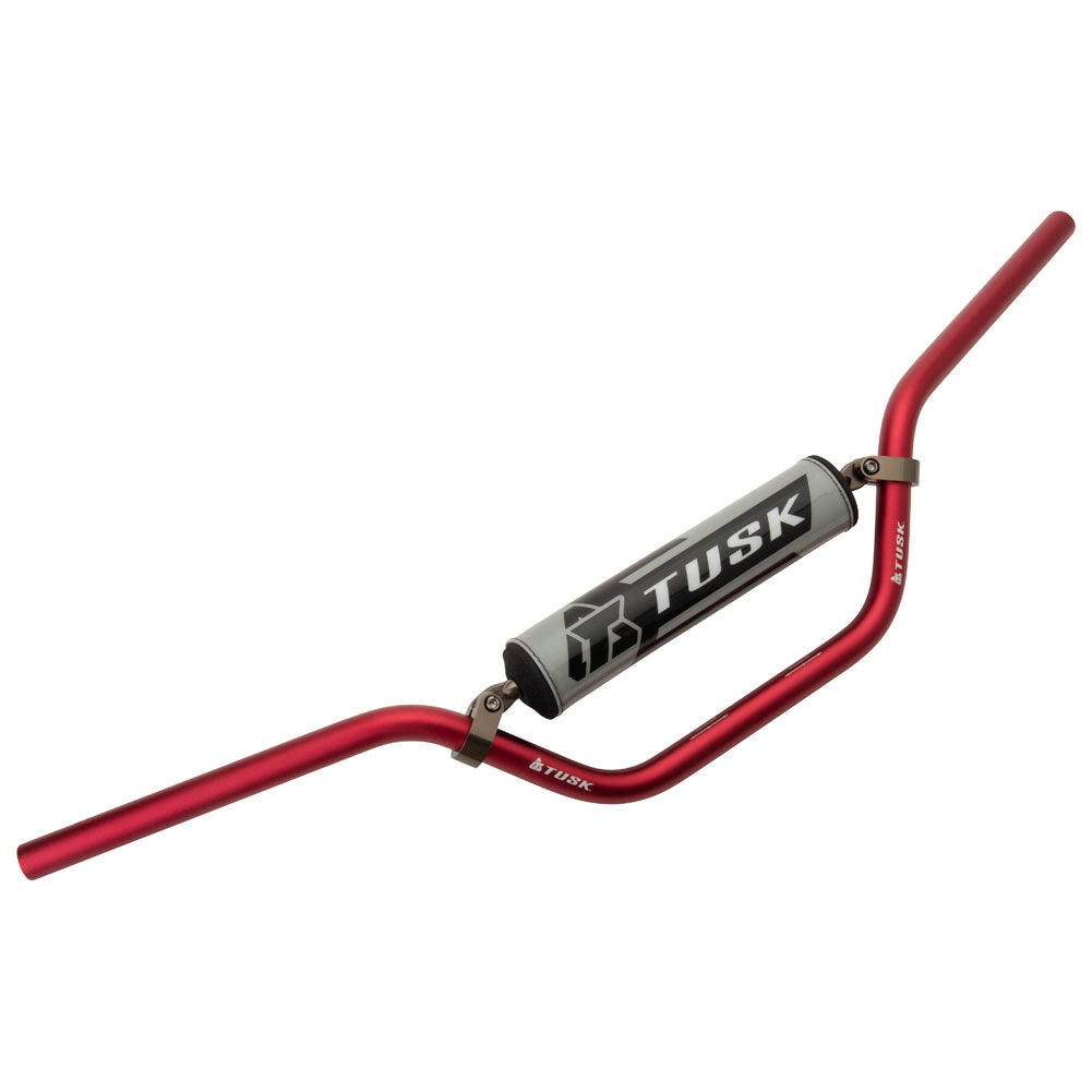 Tusk 1127790043 T-10 Aluminum 7/8" Handlebar ATV Sport Bend Red