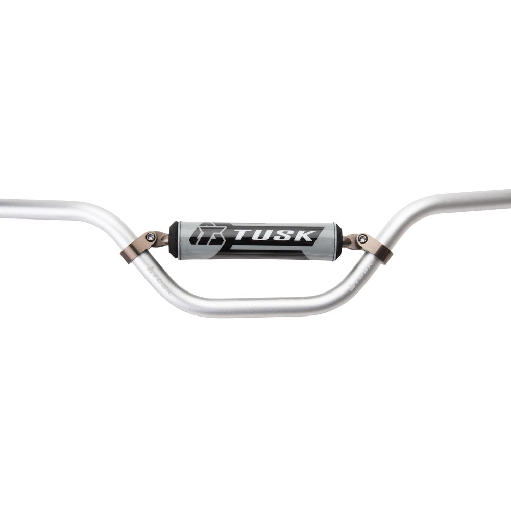 Tusk 1127790058 T-10 Aluminum 7/8" Handlebar Mini CR High Bend Silver