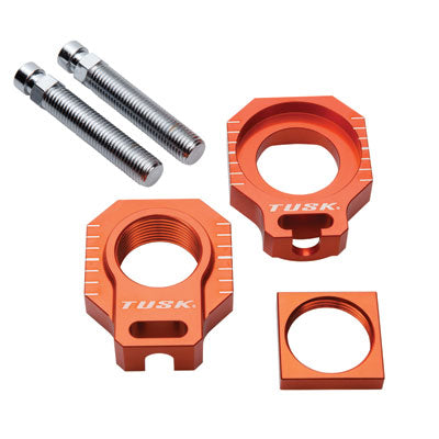 Tusk 1140330016 Racing Axle Blocks Orange