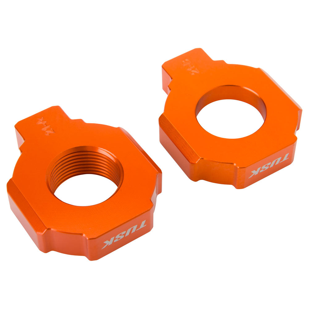 Tusk 1140330022 Racing Axle Blocks Orange