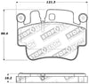 StopTech 308.0917 Street Touring fits Porsche 00-07 Boxster S / 06-07 Cayman Front Brake Pads