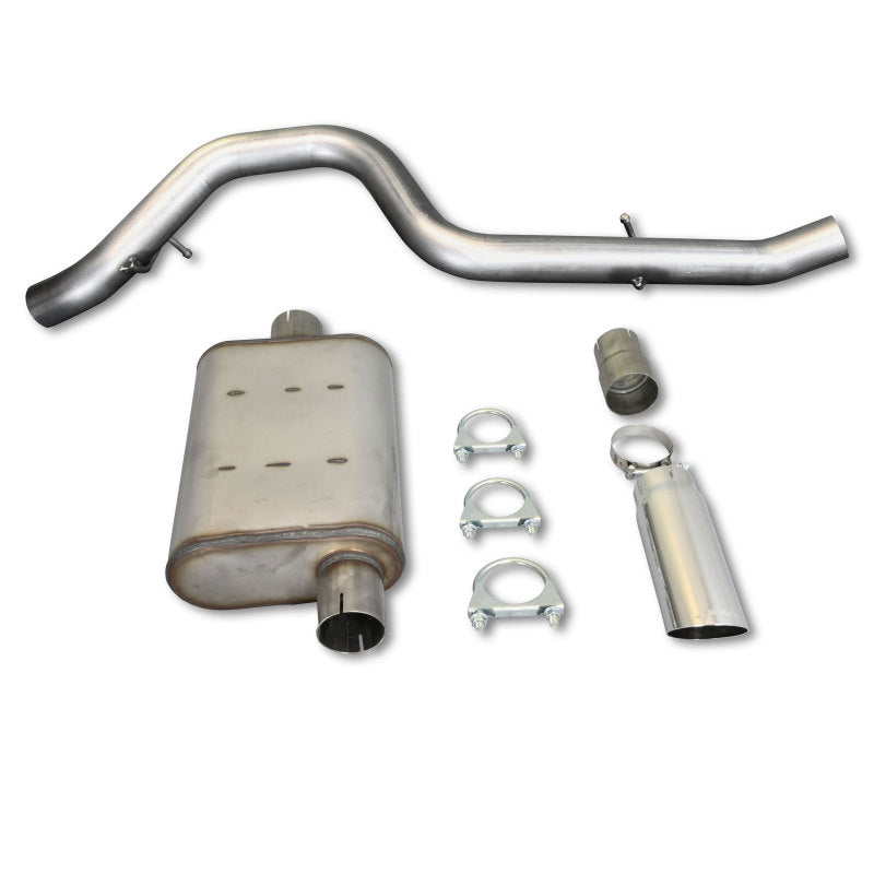 JBA 30-1514 97-99 fits Jeep Wrangler TJ 2.5L/4.0L 304SS Single Rear Exit Cat-Back Exhaust