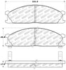 Stoptech 309.0333 Sport Brake Pads w/Shims and Hardware - Rear