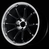 Advan YAF9H37EDRTB RZ-DF2 19x8.5 / +37 Offset / 5x114.3 / 73mm Bore / Diamond Cut and Racing Titanium Black