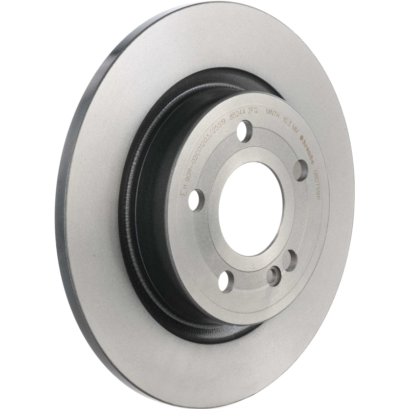Brembo OE 08.D759.11 fits Hyundai Elantra/Ioniq/Veloster/Kia Forte Rear Rotor