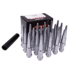 Raceline L793804XL-23NV 1/2in XL Spike Chrome fits Jeep Lug Nuts (Set of 23)