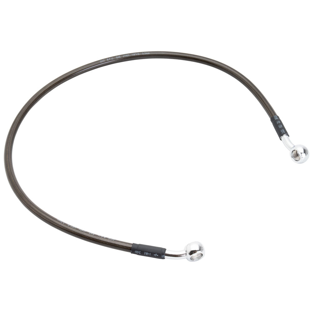 Tusk 1201560051 Rear Motorcycle Steel Braided Brake Line Standard Length Black
