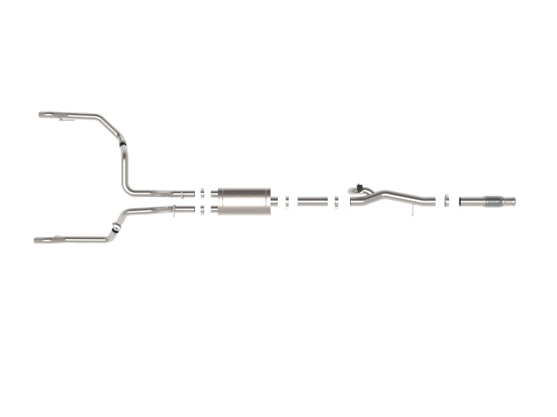AFE 49-34140 XV 4in to Dual 3in 304 SS Cat-Back Exhaust w/ Cutout 19-21 fits G