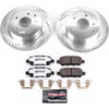PowerStop K6761-26 11-19 fits Nissan Leaf Rear Z26 Street Warrior Brake Kit